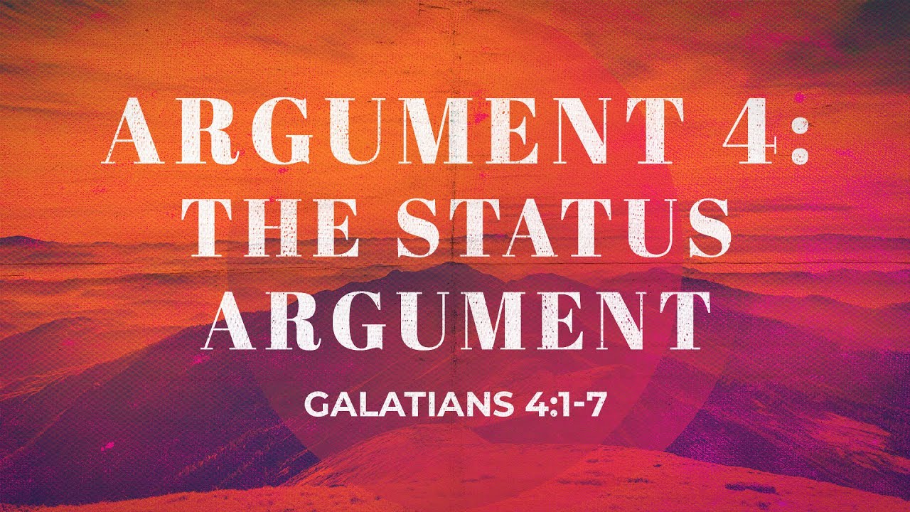“Argument 4: The Status Argument” | Dr. Derek Westmoreland
