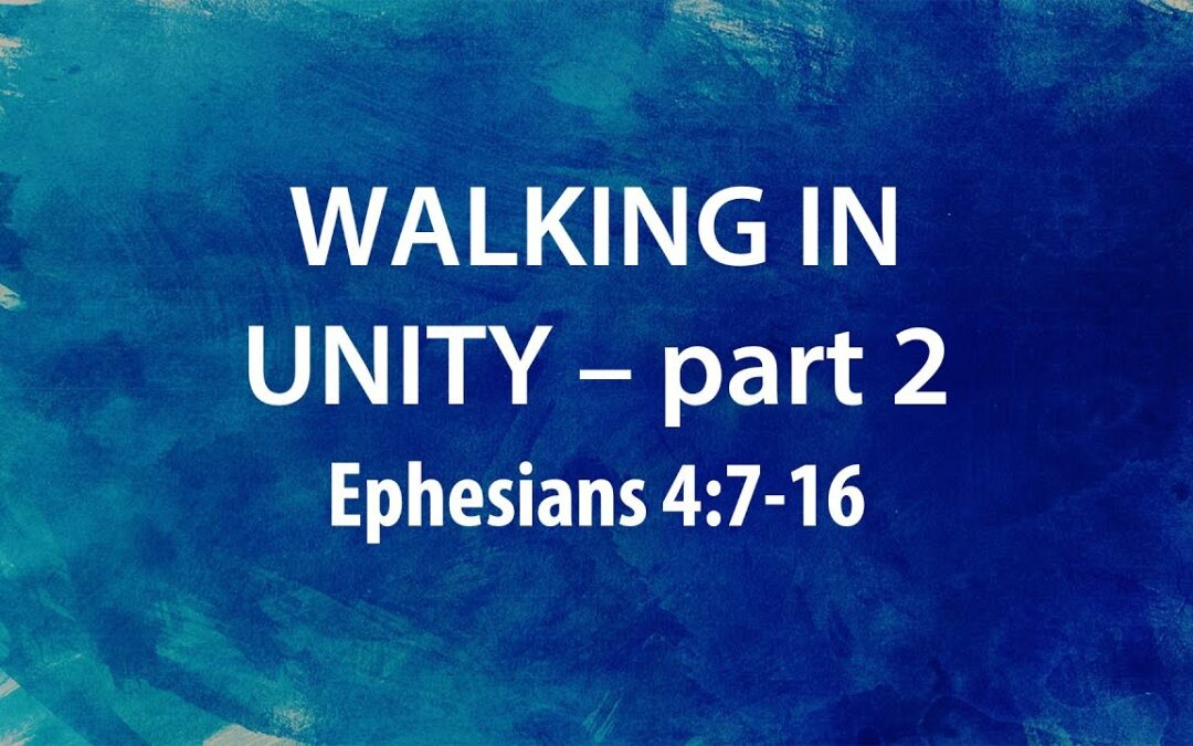 “Walking In Unity- Part 2” | Dr. Derek Westmoreland