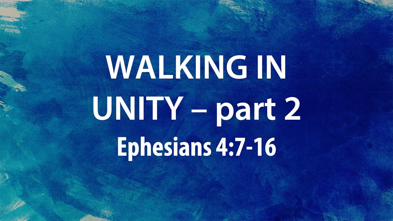 “Walking In Unity- Part 2” | Dr. Derek Westmoreland
