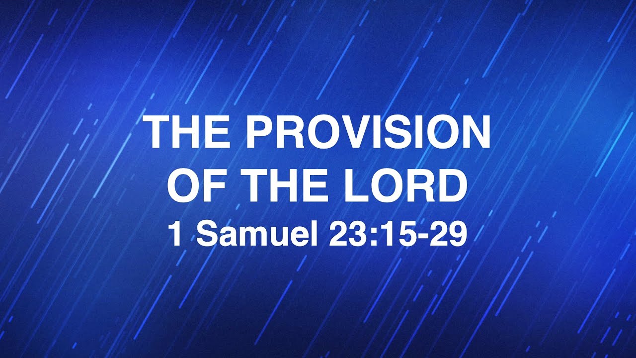 December 18, 2024 | “The Provision of the Lord” | Dr. Derek Westmoreland