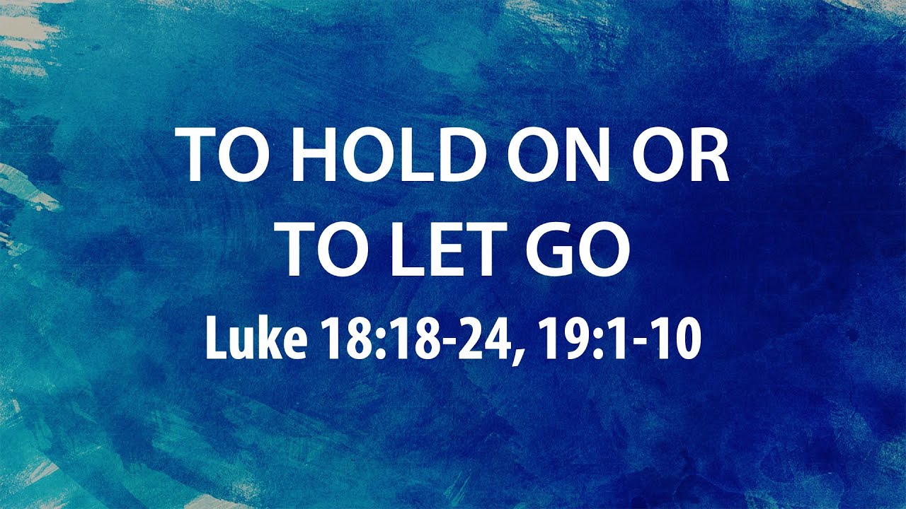 “To Hold On or To Let Go” | Dr. Derek Westmoreland