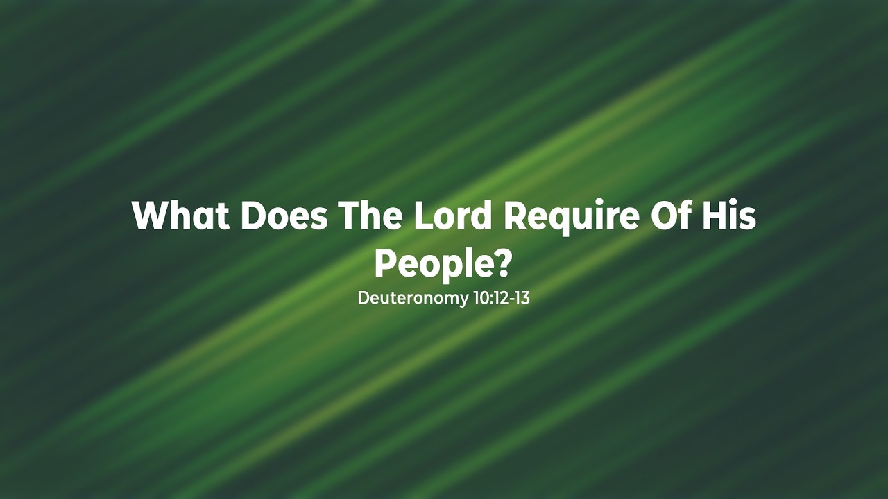 July 01, 2026 | “What Does The Lord Require Of His People?” | Hayden Perry